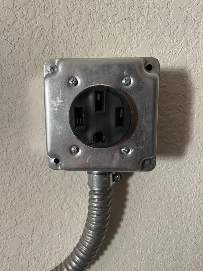 NEMA 14-50 outlet installed for Smart Home Electrical in Marana